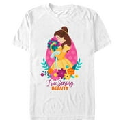 Men's Disney Belle True Spring Beauty Graphic Tee White 3X Large